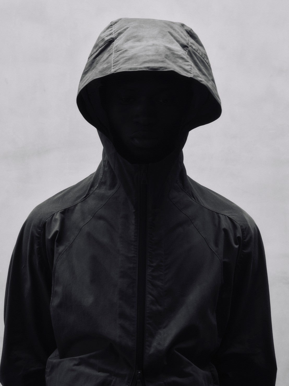 OPPOSE DUALITY Short Parka Shell BLACK