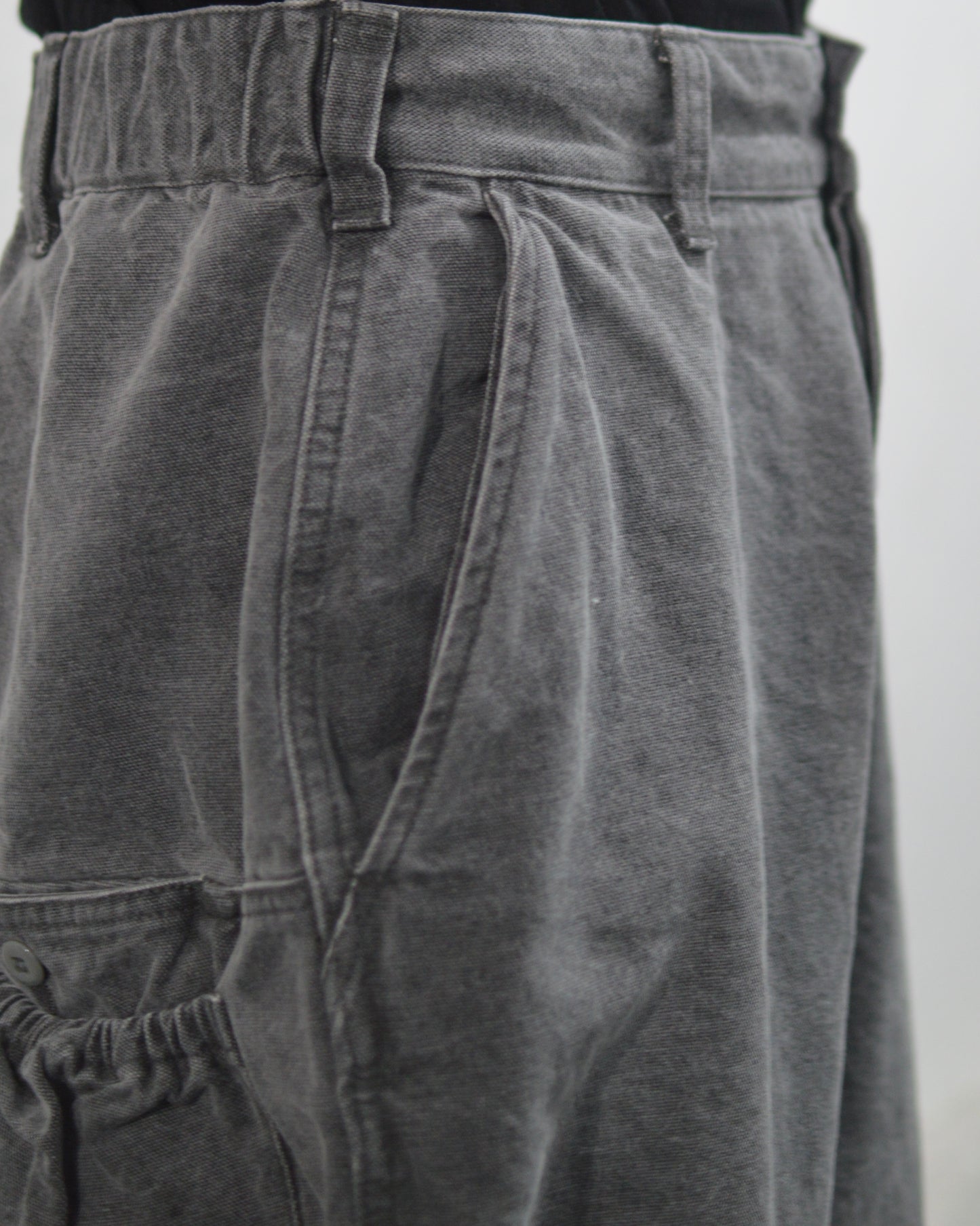refomed FRESH MAN DUCK WIDE PANTS GRAY