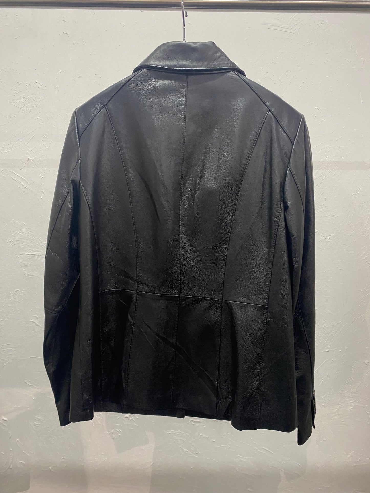 east5th double leather jacket