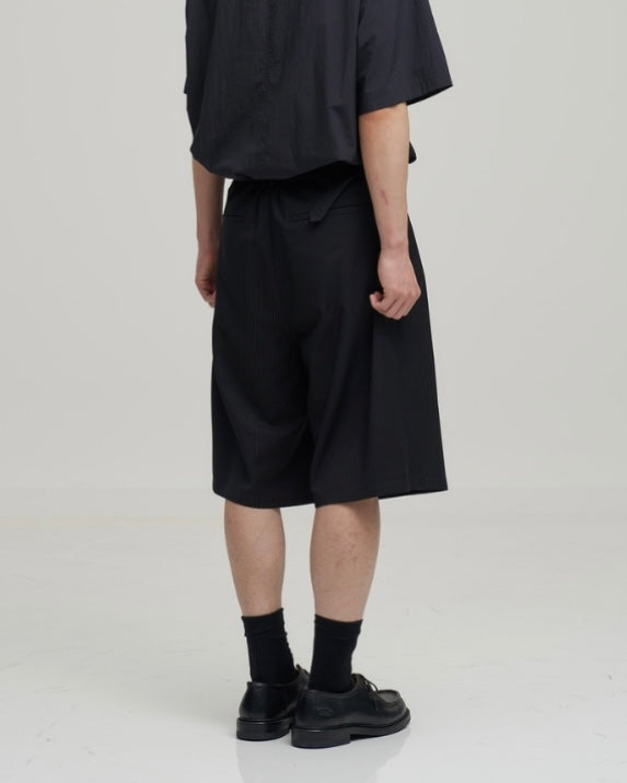 Another Office Hemingway Stripe Bermuda Pants