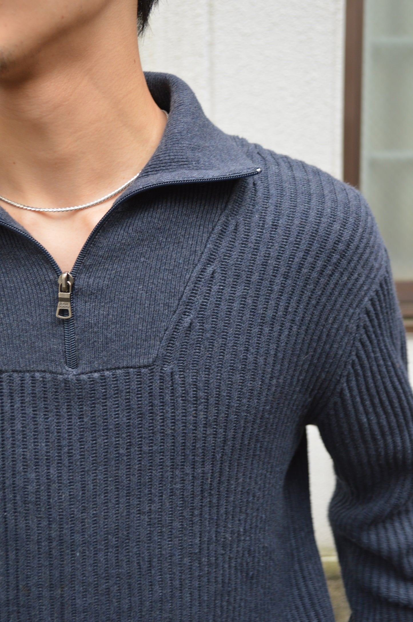 ARMANI EXCHANGE half zip knit
