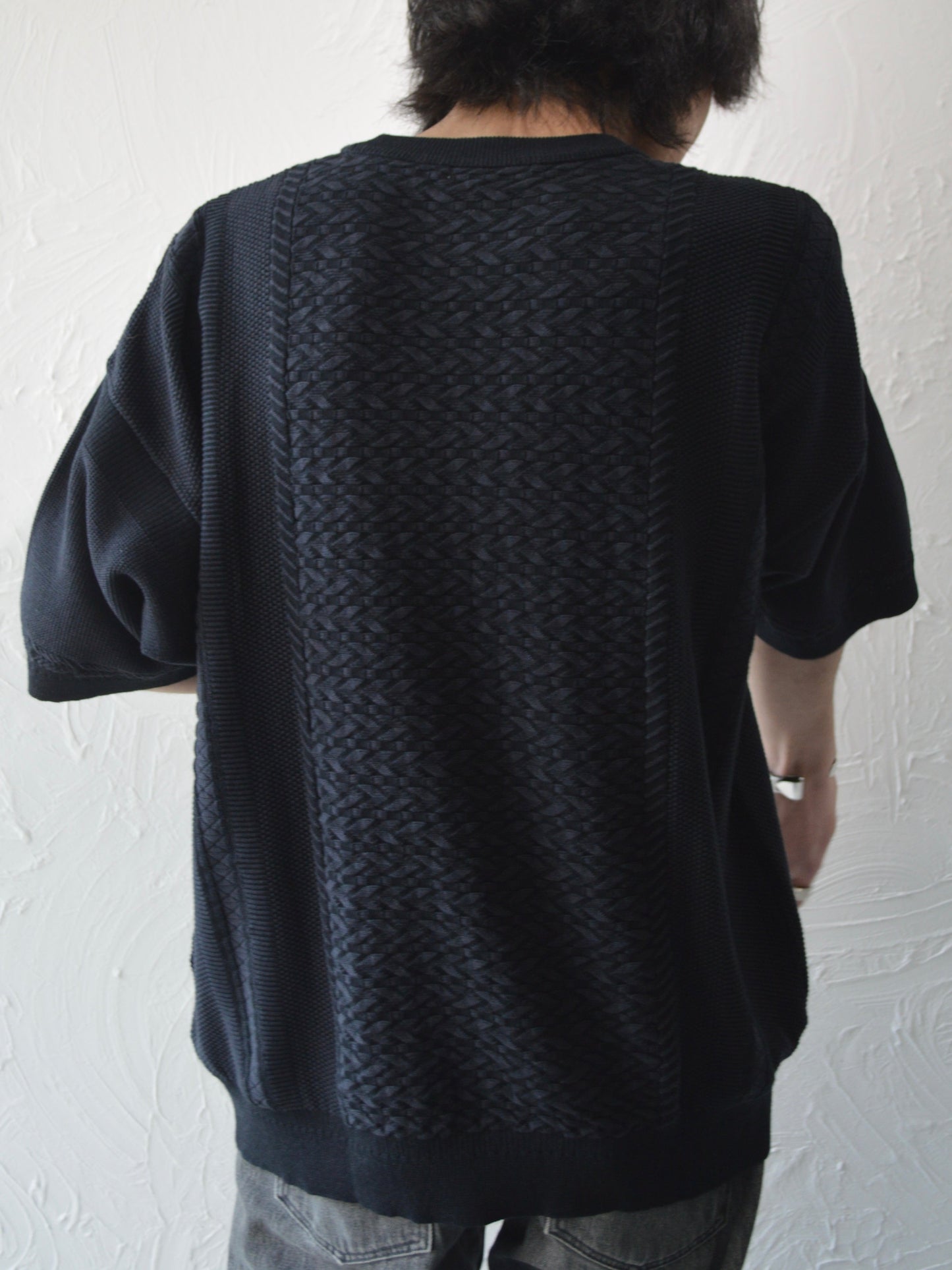 YASHIKI / Kusabue Knit BLACK