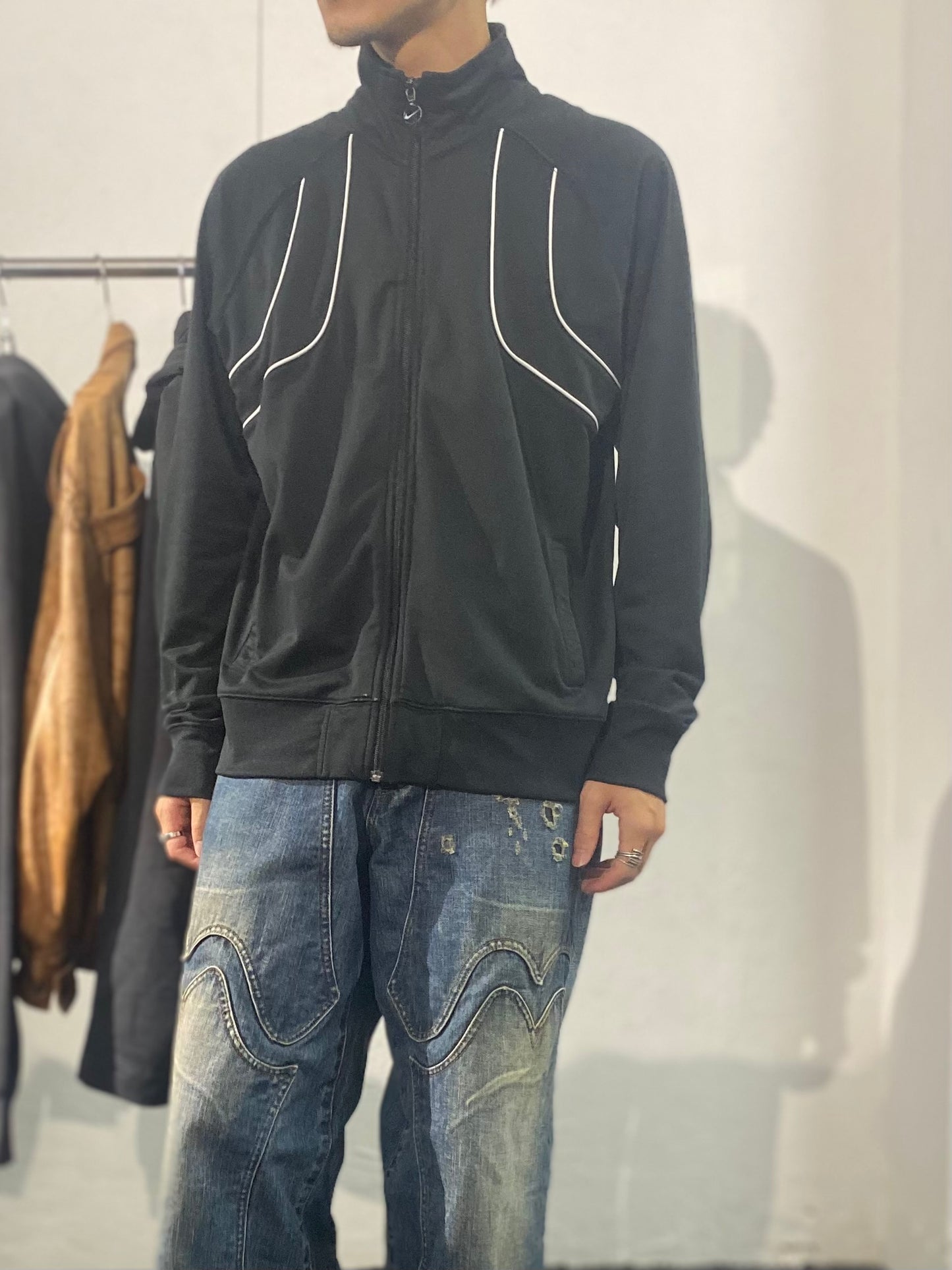 00s NIKE piping track jacket