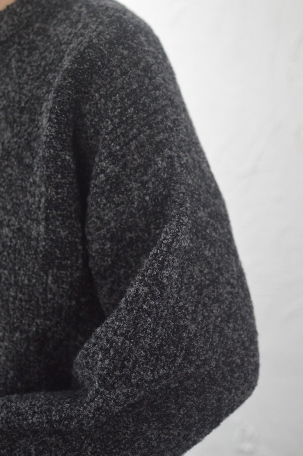 YASHIKI Shusetsu Boucle Knit black