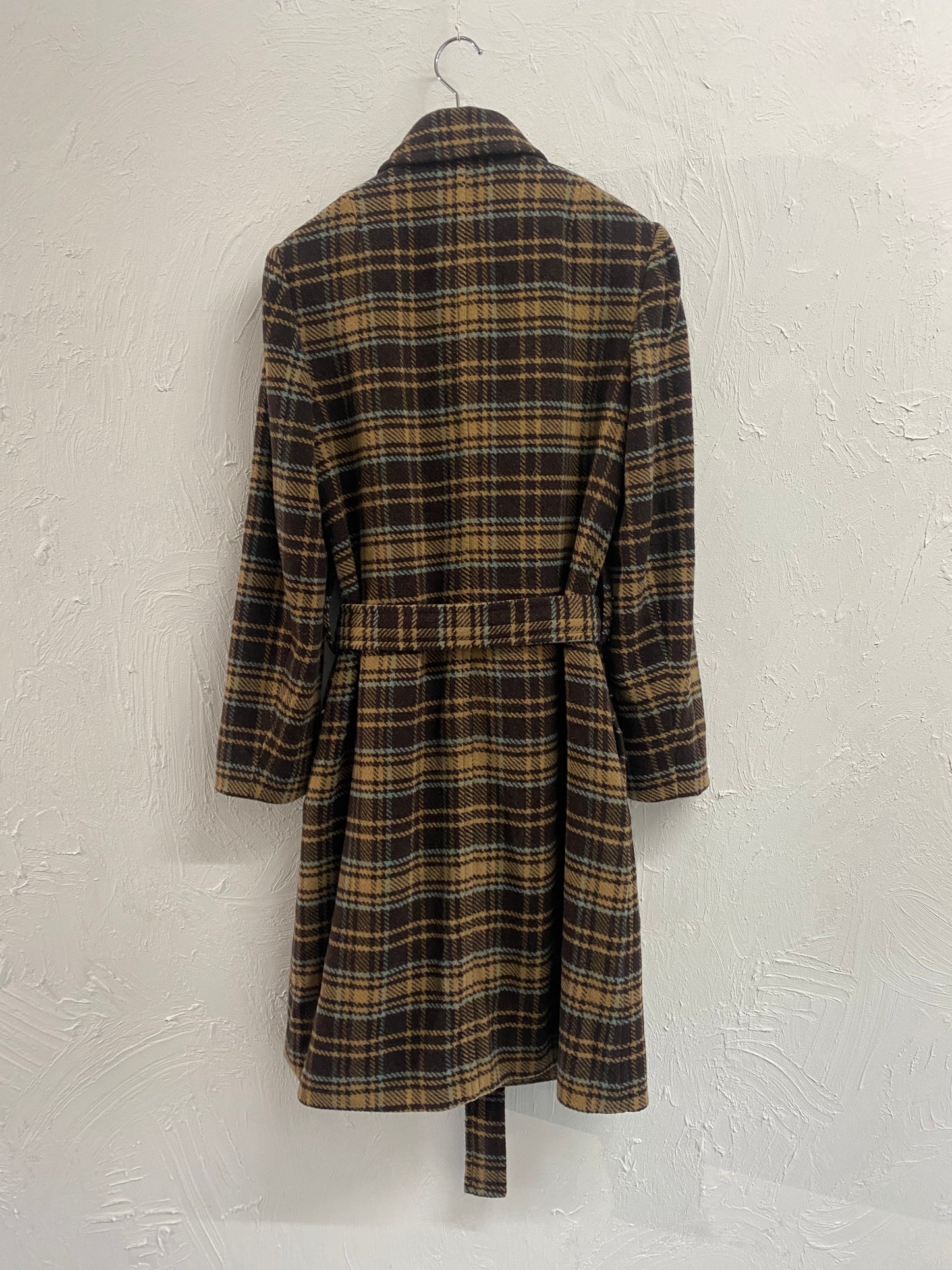 J.CREW check pattern wool coat