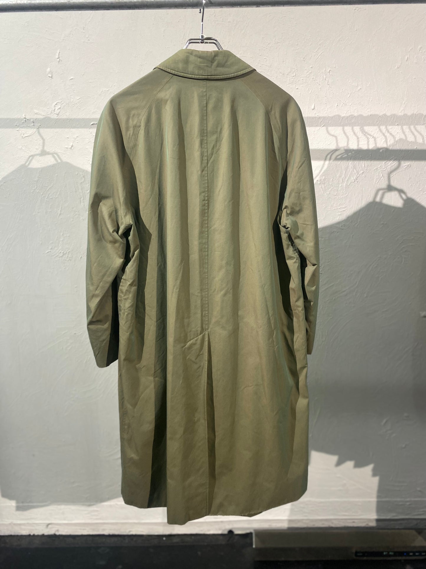 70s Burberrys' iridescent balmacaan coat