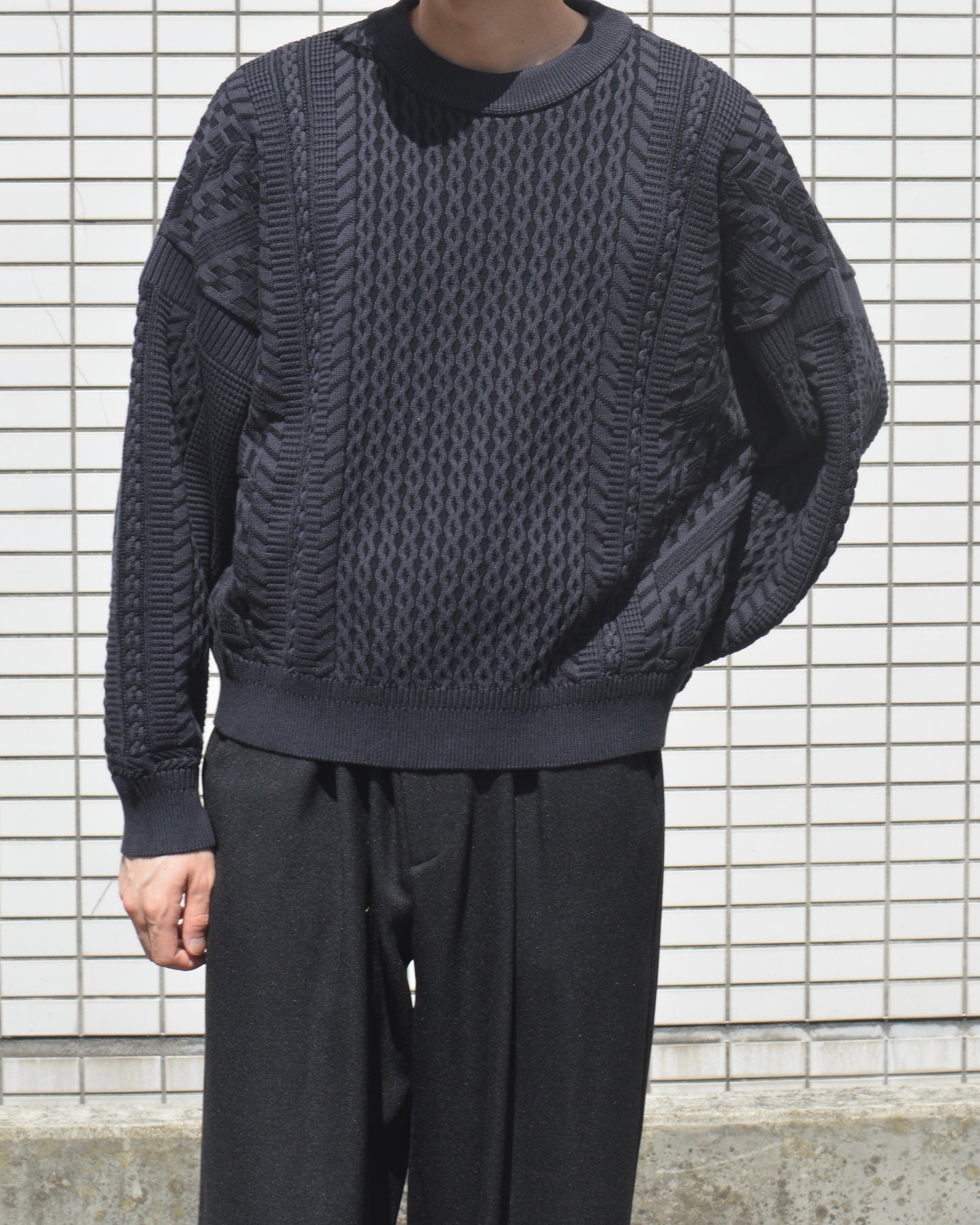 YASHIKI Fubuki Knit DARK-NAVY