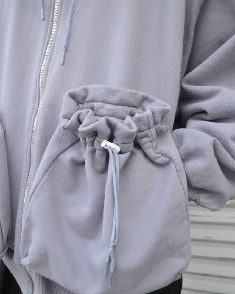 refomed "KINCHAKU" ZIPUP HOODIE LAVENDER