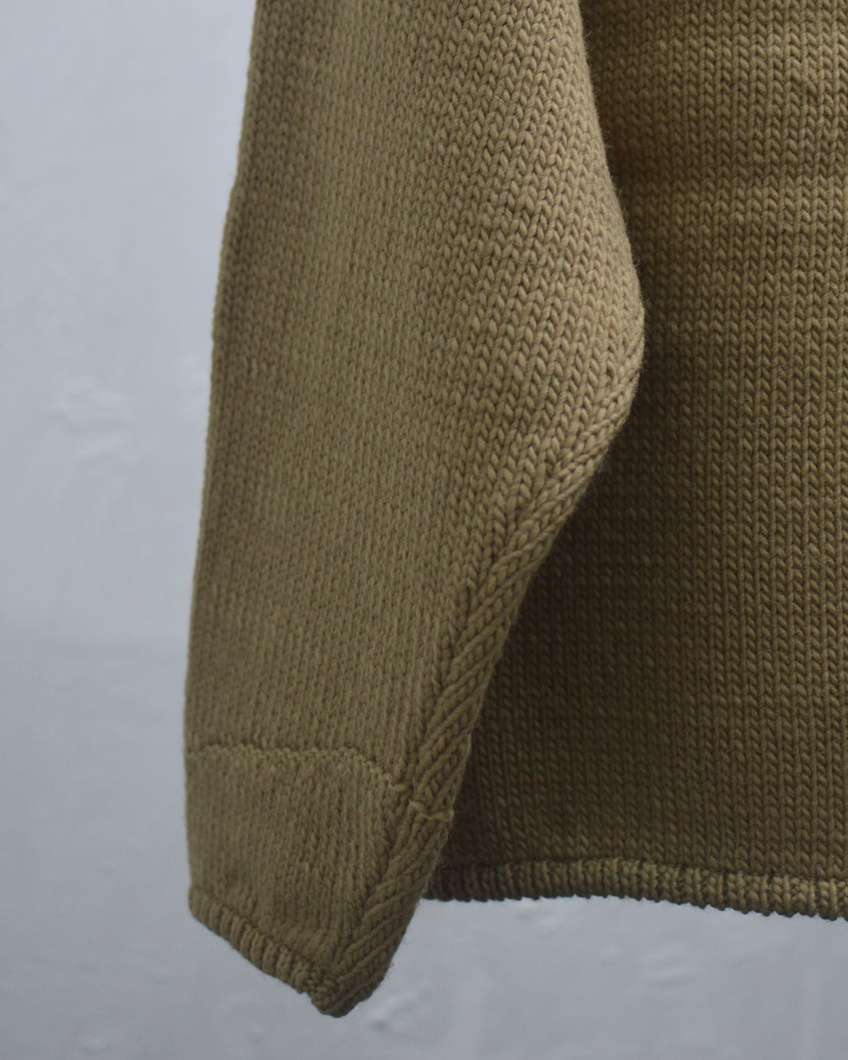 RICE NINE TEN HOME MADE KNITTING DETROIT JACKET TAN