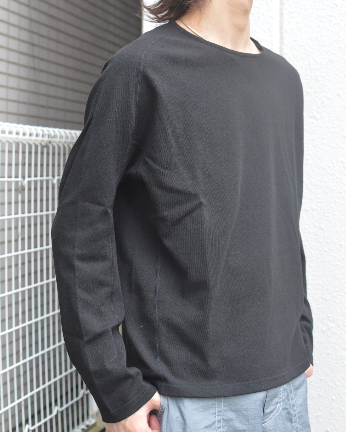 OPPOSE DUALITY Long Sleeve T-Shirts Cotton BLACK