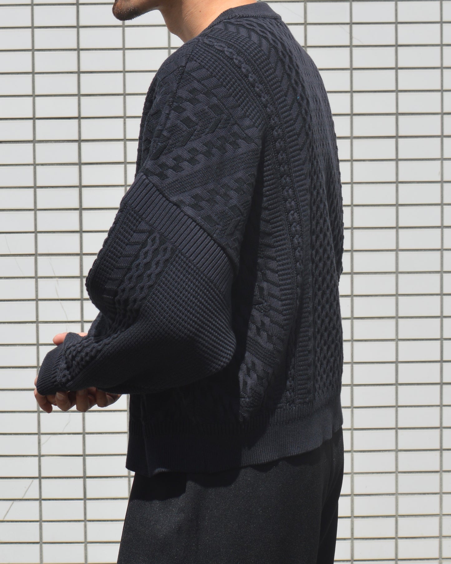 YASHIKI Fubuki Knit DARK-NAVY