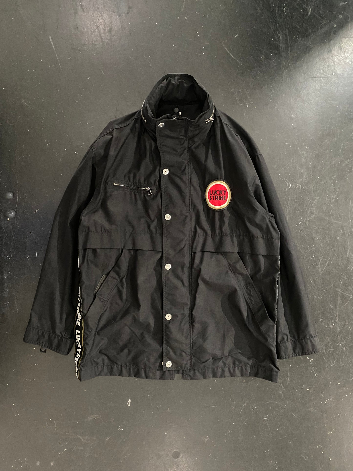 LUCKY STRIKE LOGO HOODED JACKET
