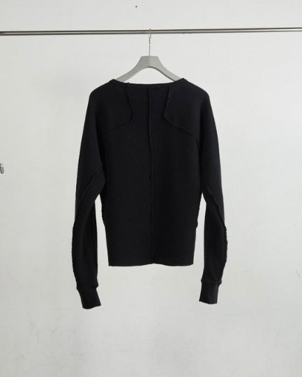 NVRFRGT WAFFLE THERMAL LONG SLEEVE T‑SHIRT