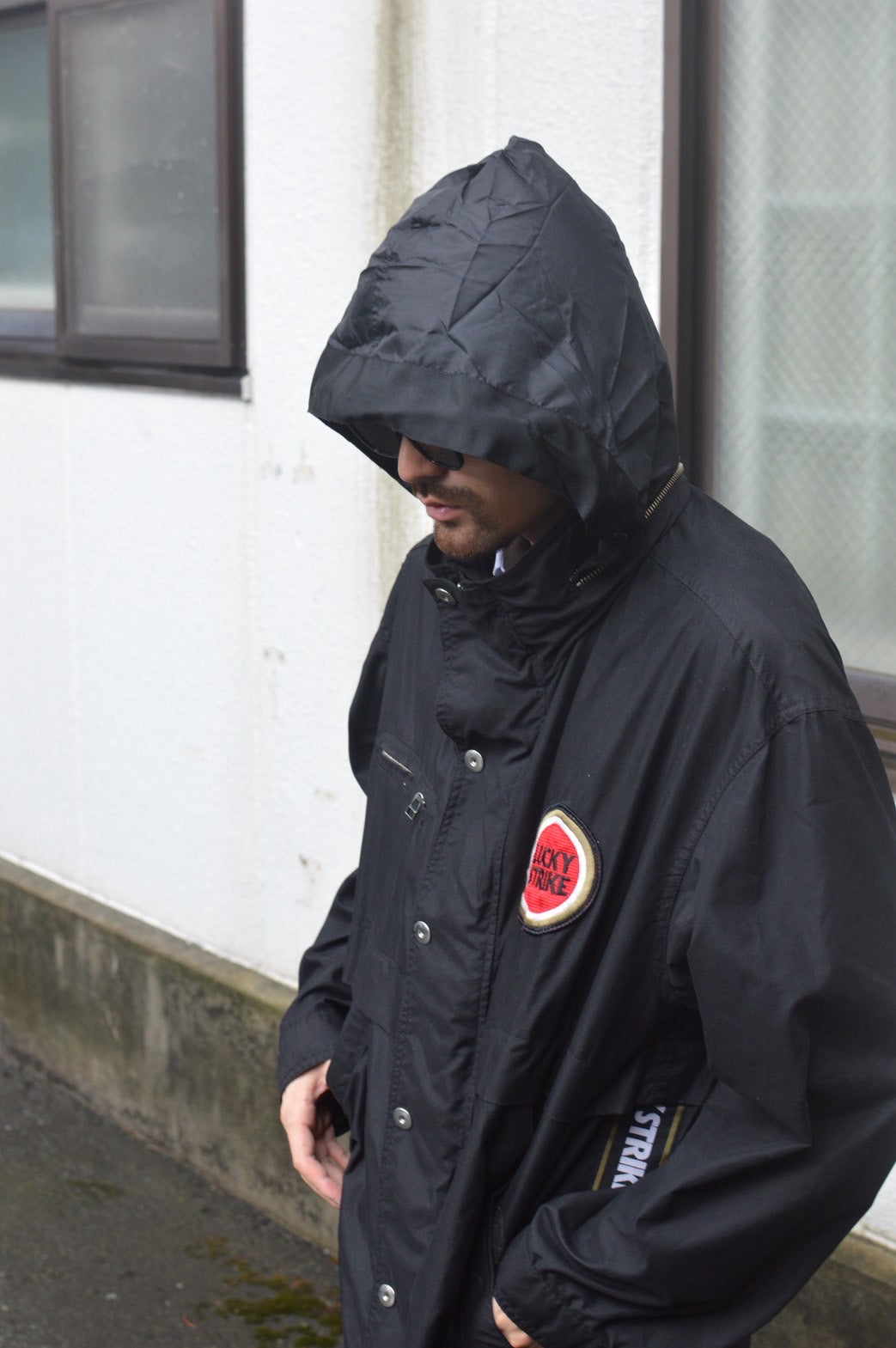 LUCKY STRIKE LOGO HOODED JACKET