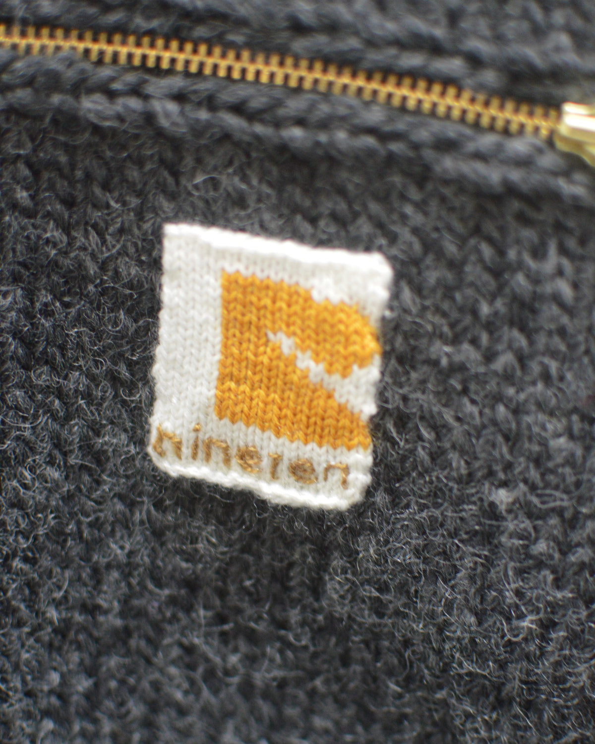 RICE NINE TEN HOME MADE KNITTING DETROIT JACKET DARK GRAY