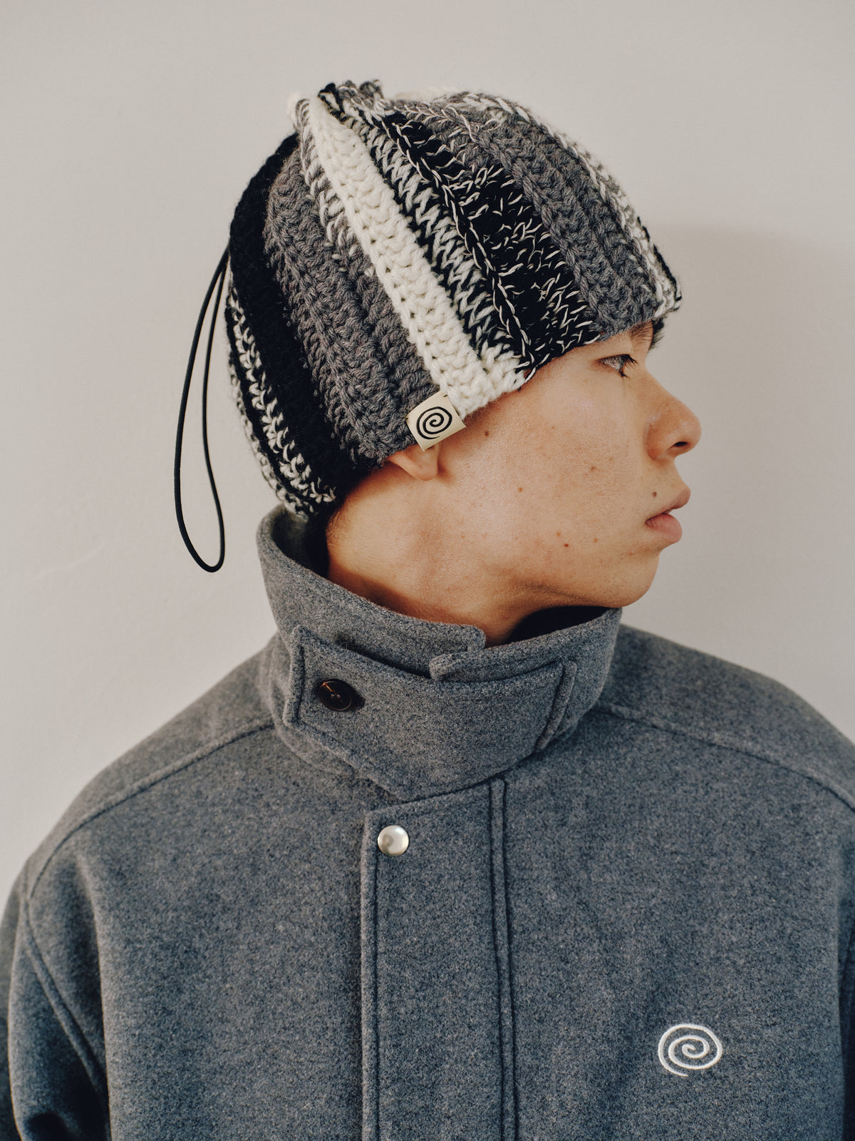 SOL Wool-Blend Stand-Collar Jacket