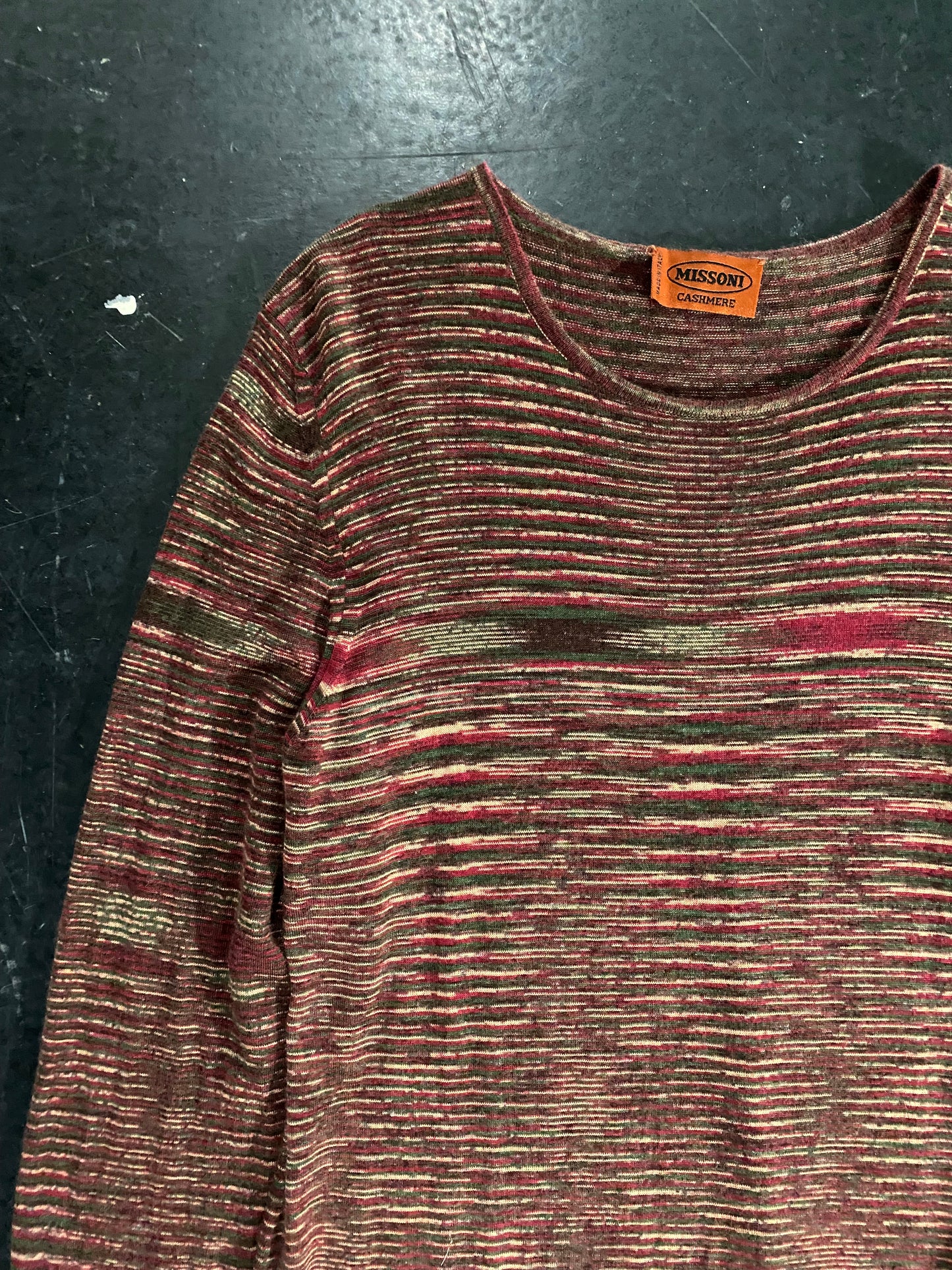 90s MISSONI cashmere silk long dress