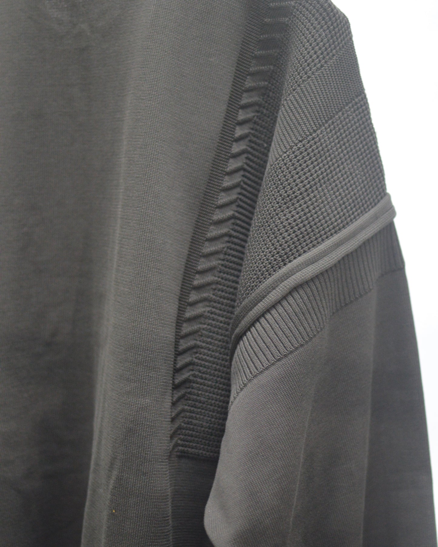 YASHIKI Akiyo Zip Cardigan DARK-OLIVE