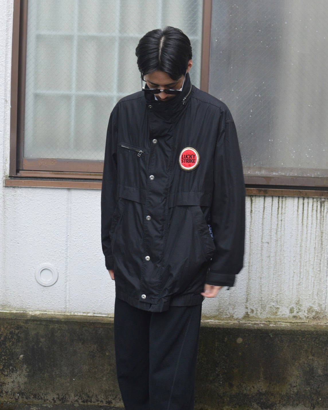 LUCKY STRIKE LOGO HOODED JACKET