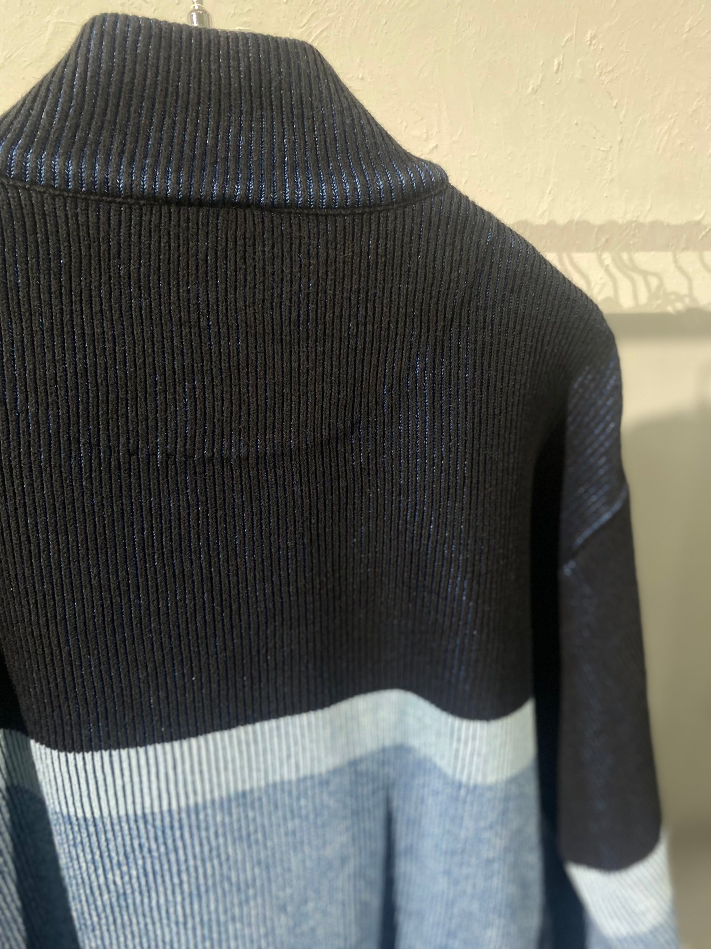 90s BLUE WILLI'S indigo dyed cotton knit