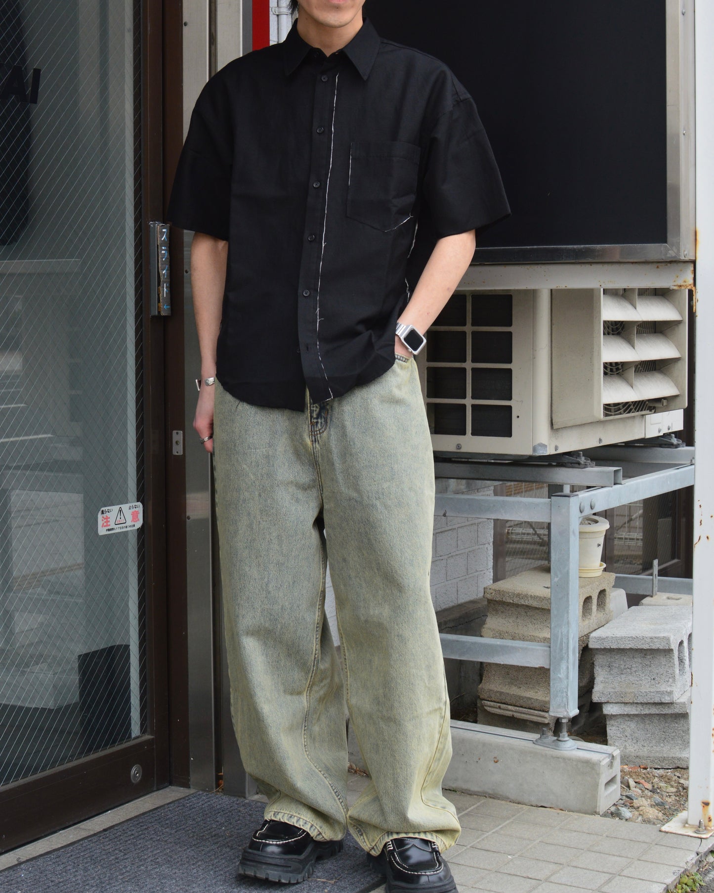 CODA / WRINKLE WOOL DEVIATION SHIRT