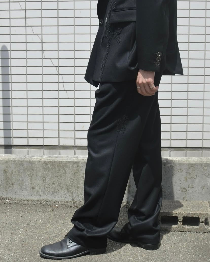meagratia Code embroidery trousers