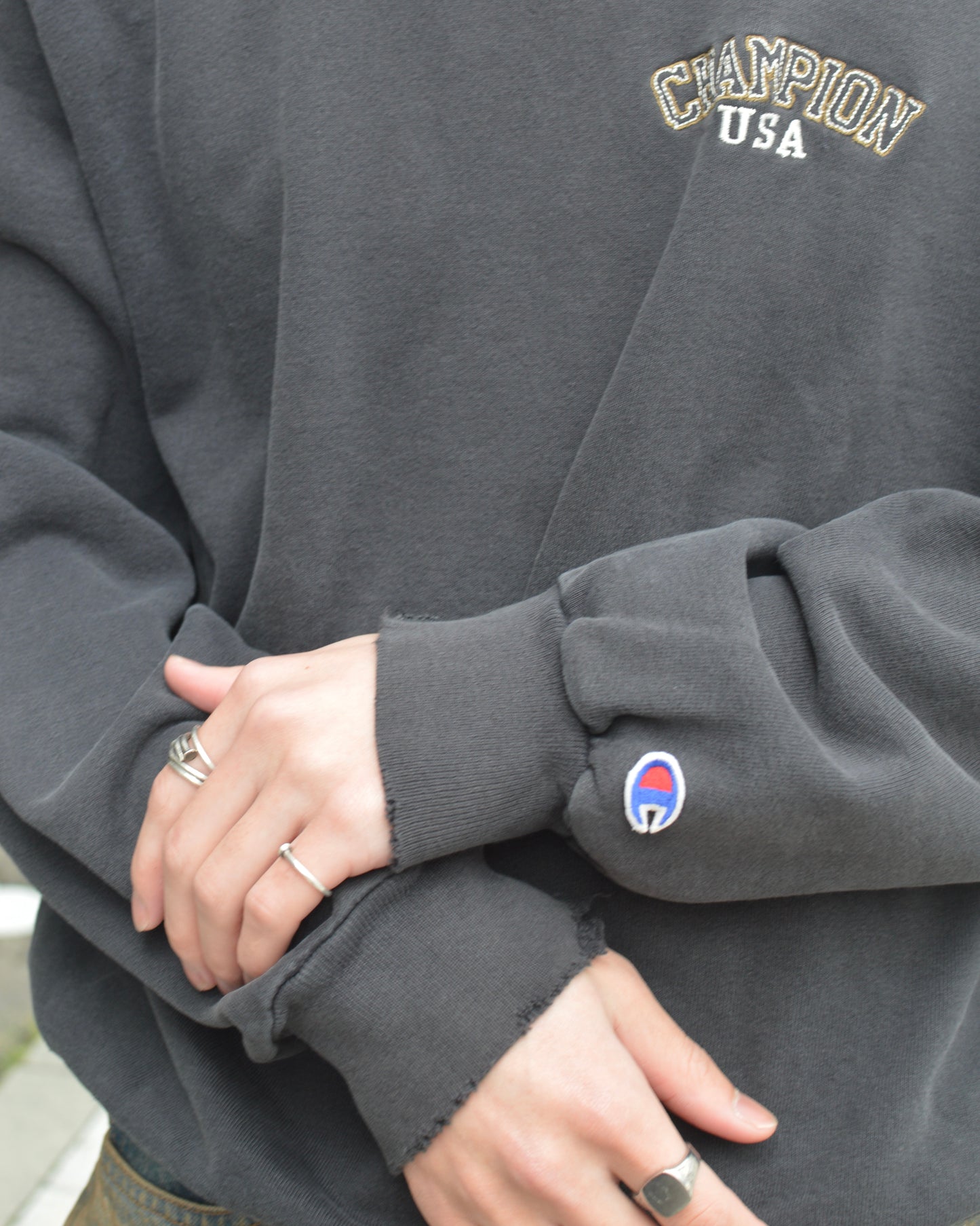 CHAMPION USA dameged sweat