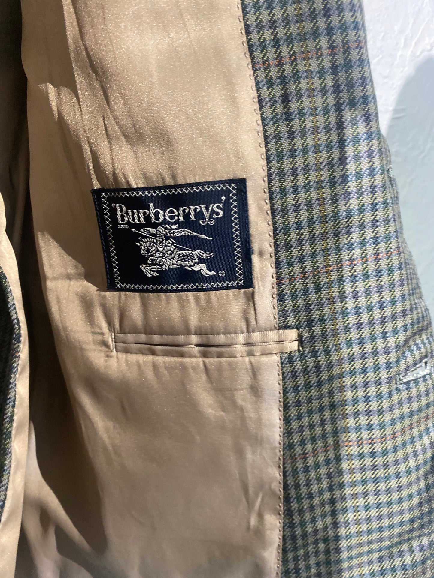 80s Burberrys' lambs wool tailored jacket