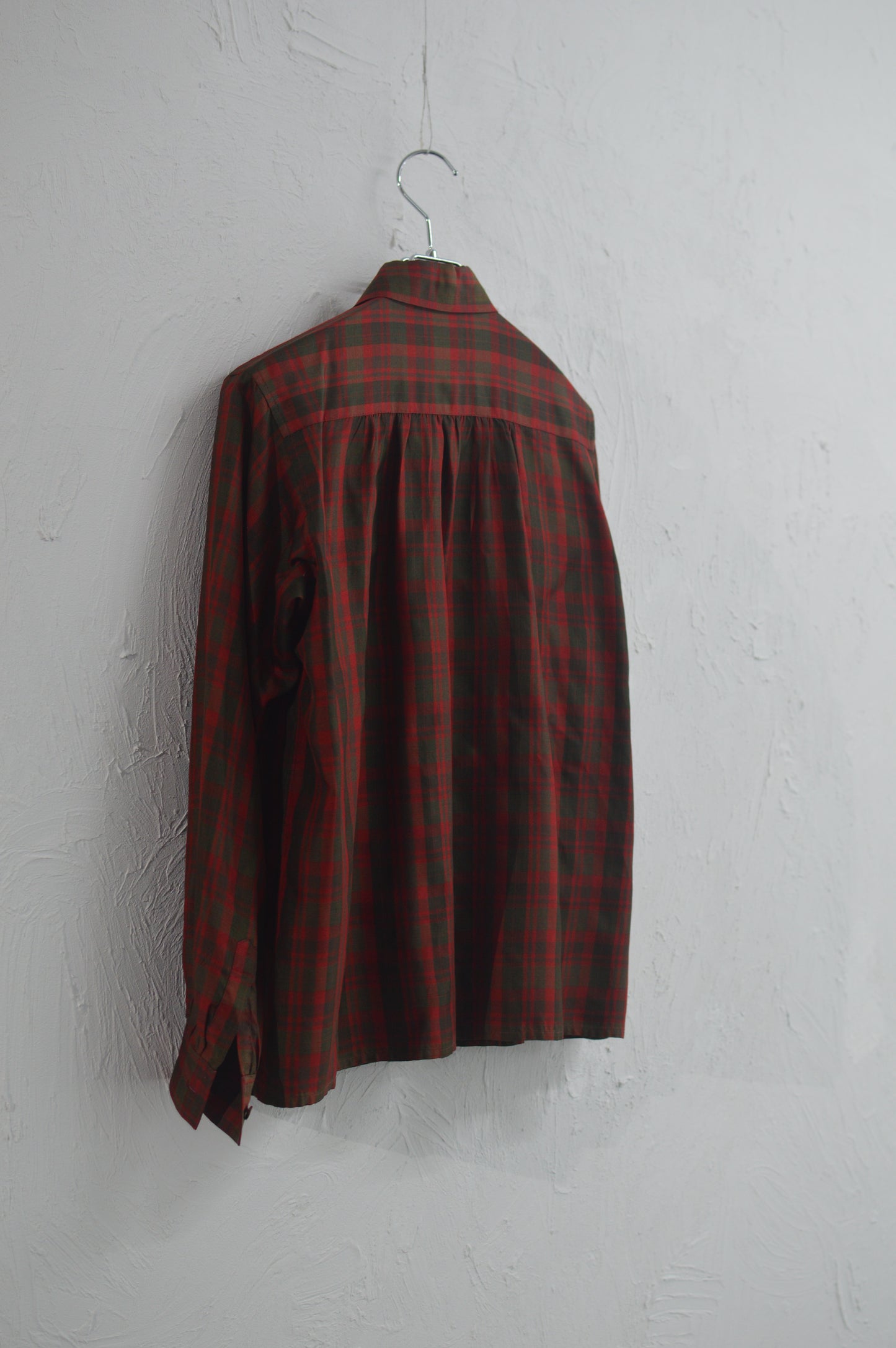 Vintage Yves Saint Laurent Pure Silk Plaid Shirt
