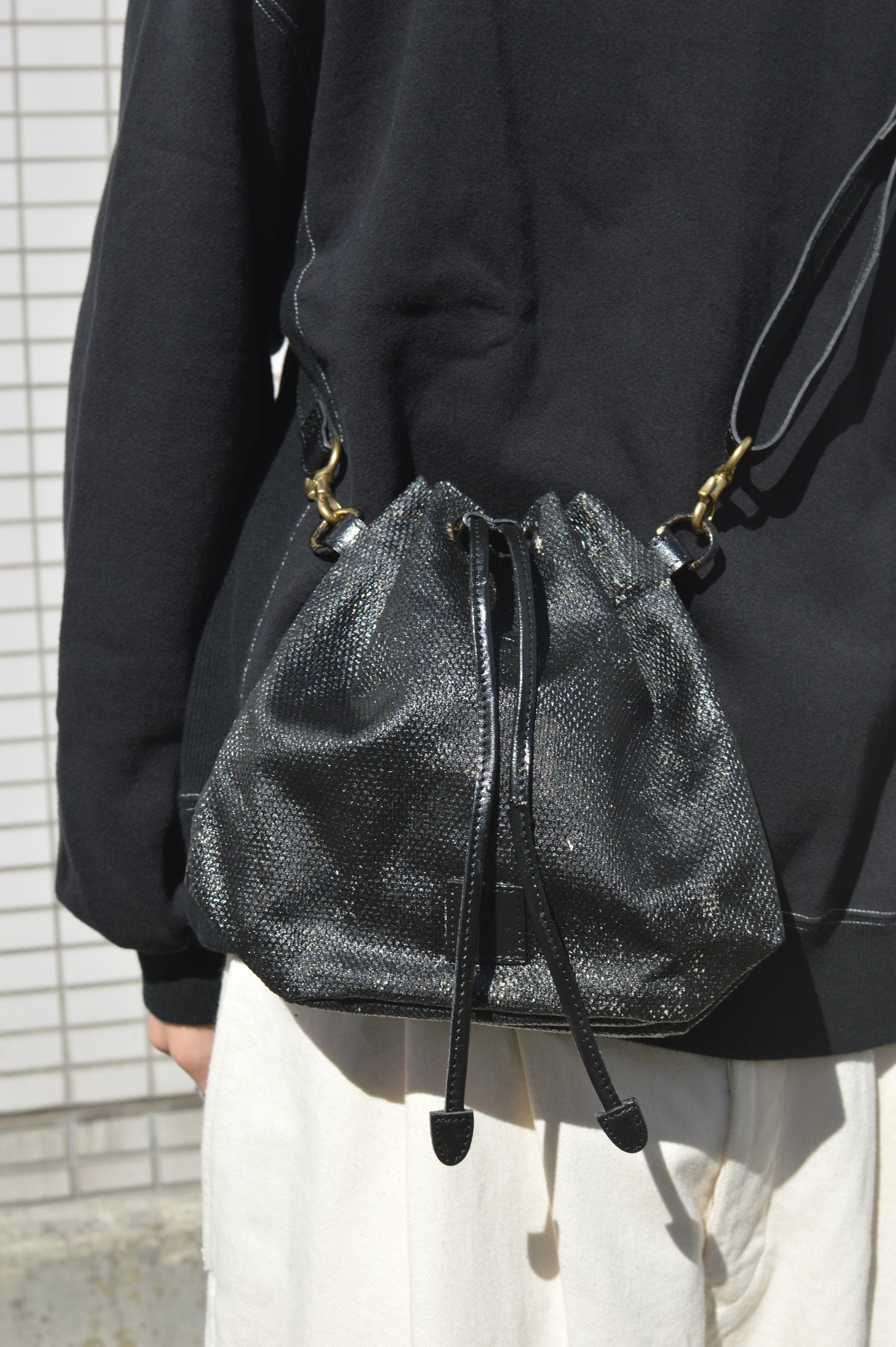 refomed “KINCHAKU” SASHIKO BAG