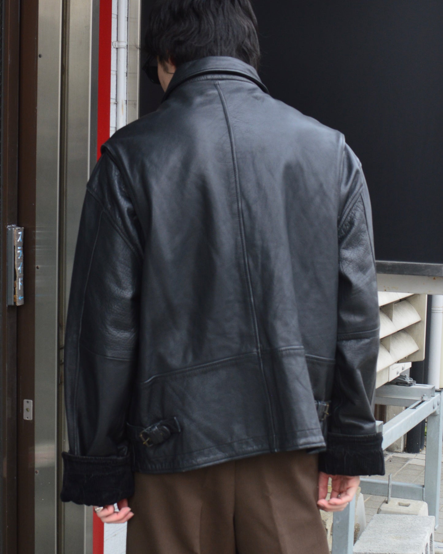 single leather jacket