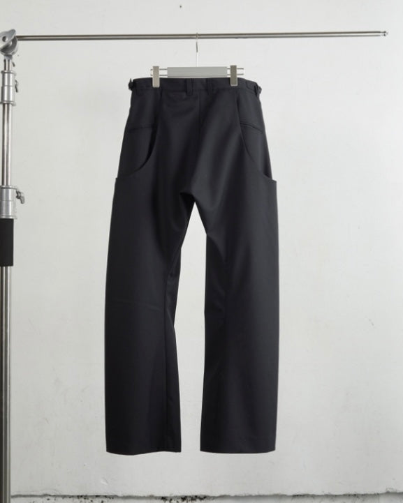 NVRFRGT CURVED LEG UTILITY TROUSERS
