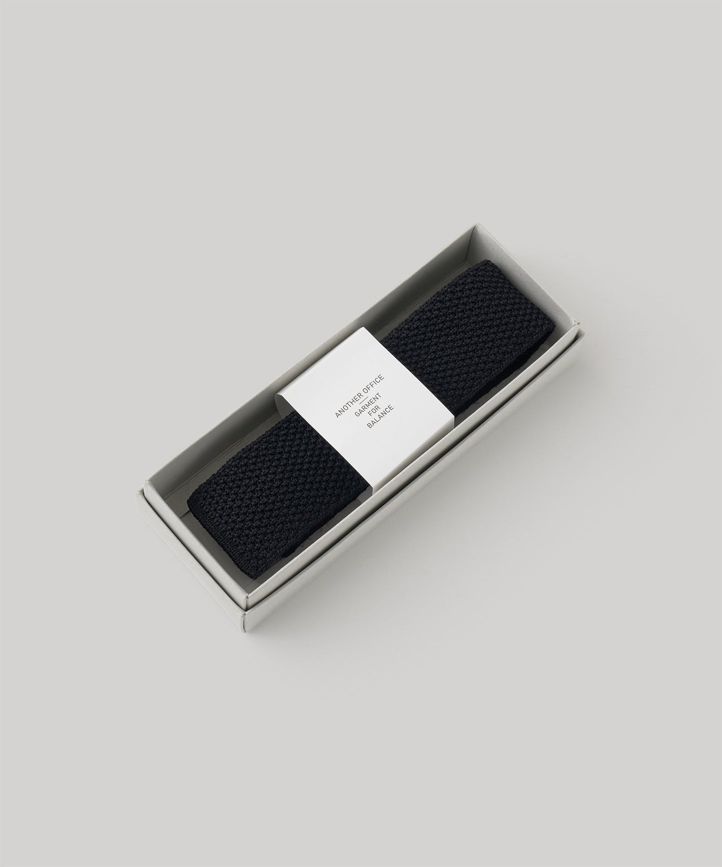 ANOTHER OFFICE Tourist Knit Tie BLACK