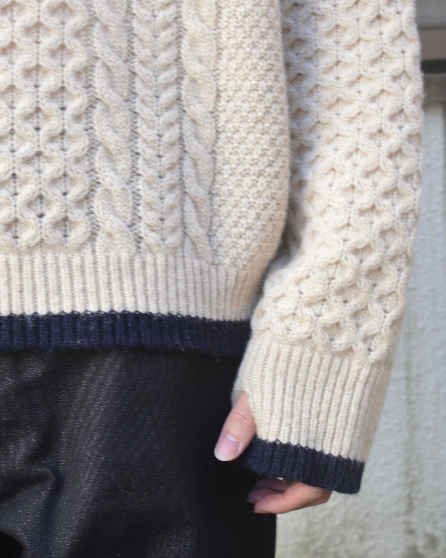 refomed "GUNTE" KNIT SWEATER 0FF