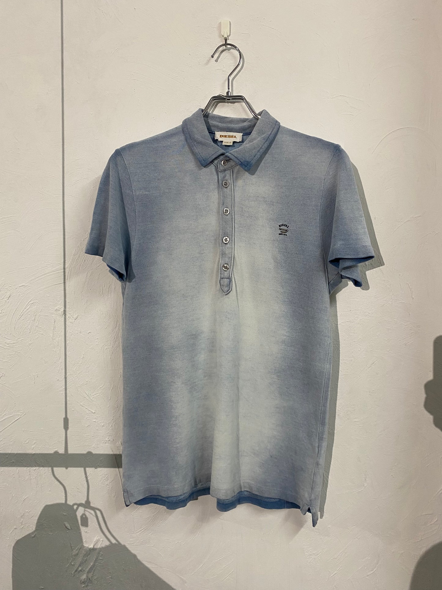 00s DIESEL faded polo shirt