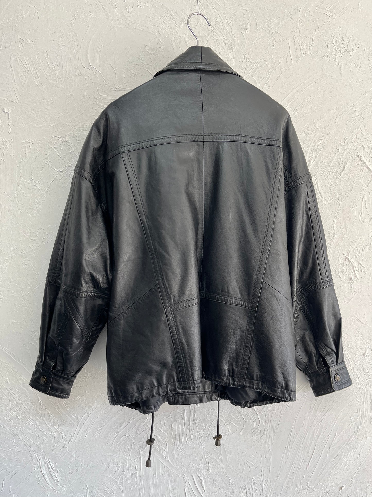toggle leather jacket