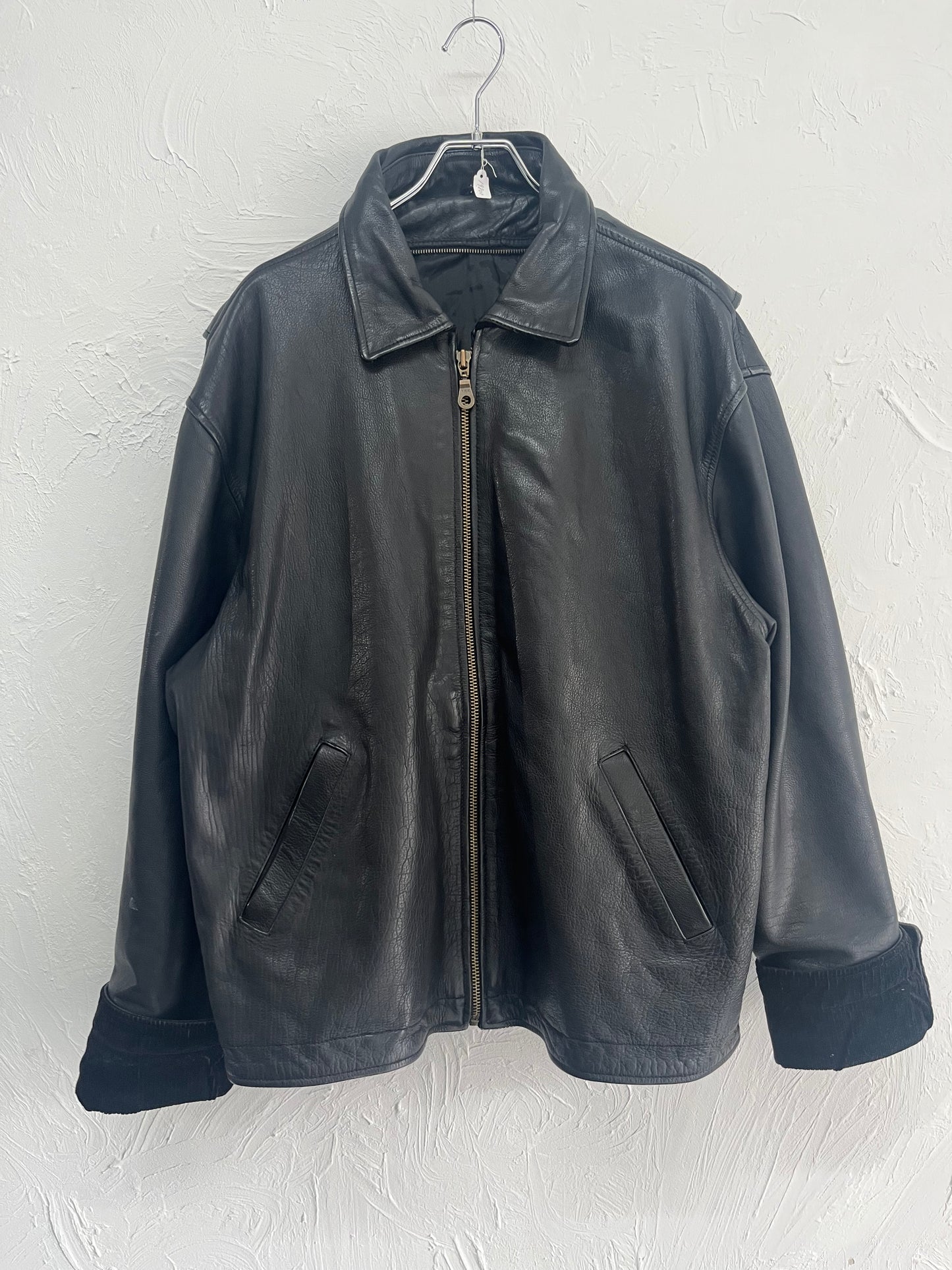 single leather jacket