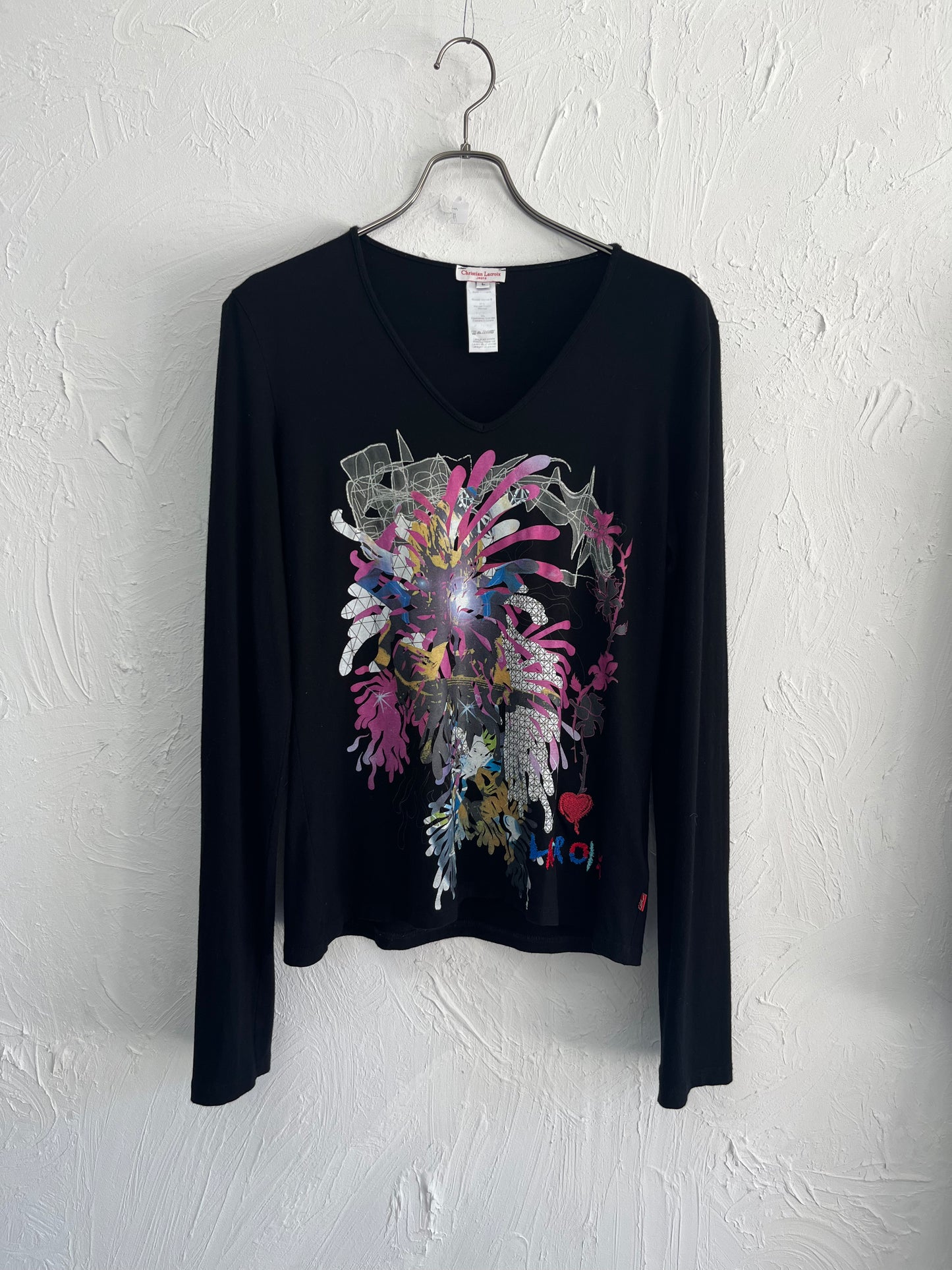 00s Christian Lacroix Vneck cutsew