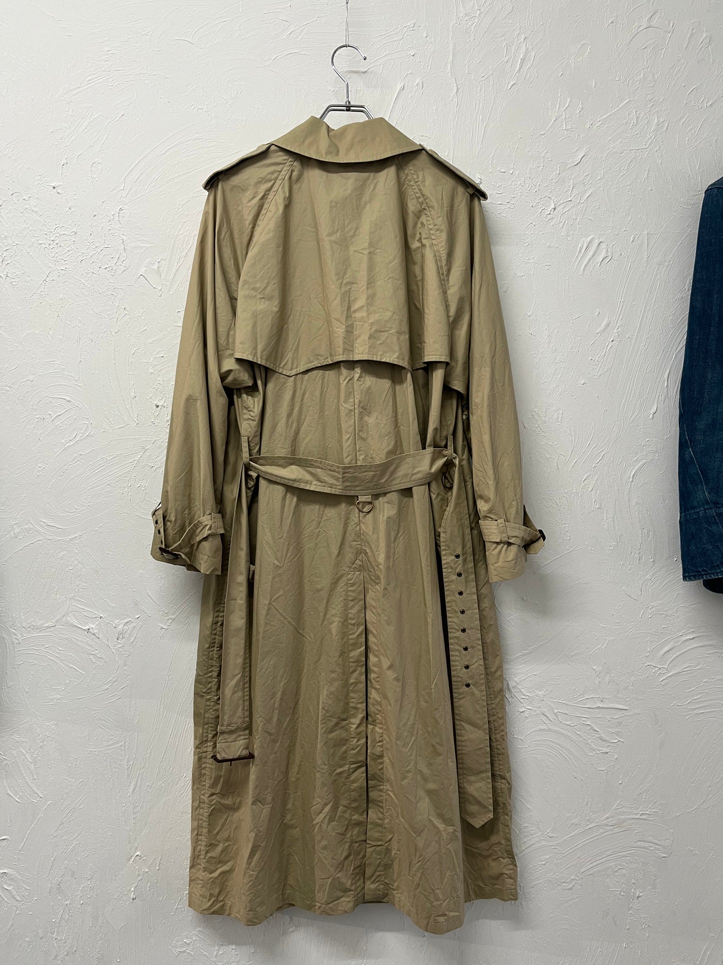 90s Ralph Lauren cotton satin trench coat