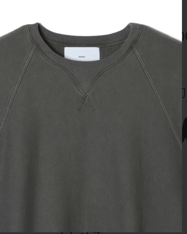 SUGARHILL CREW NECK SWEAT PULLOVER SAGE