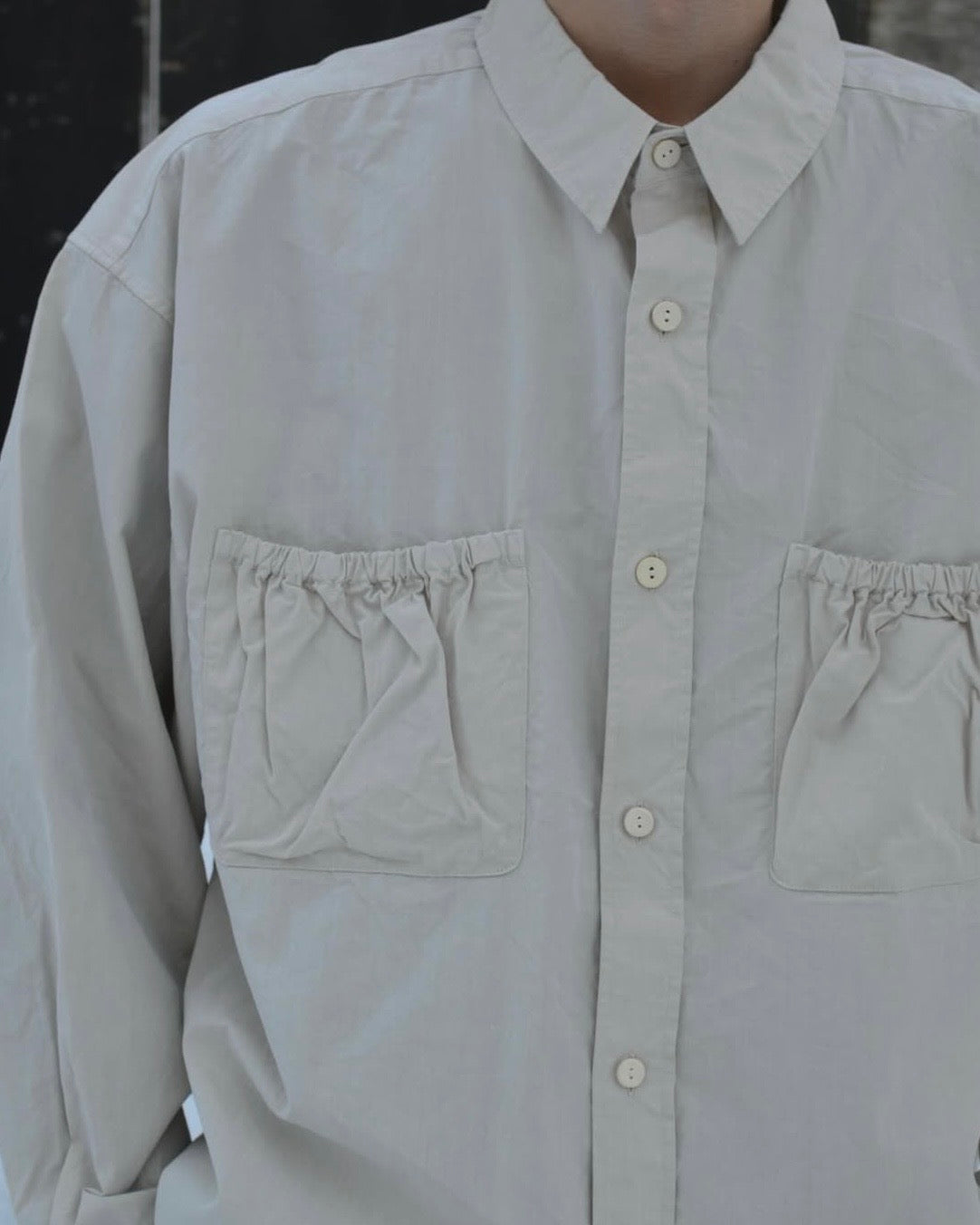 refomed WRIST PATCH WIDE SHIRT