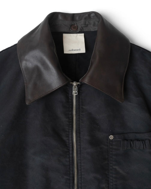 refomed / NEXT MAN MOLESKIN JACKET BLACK