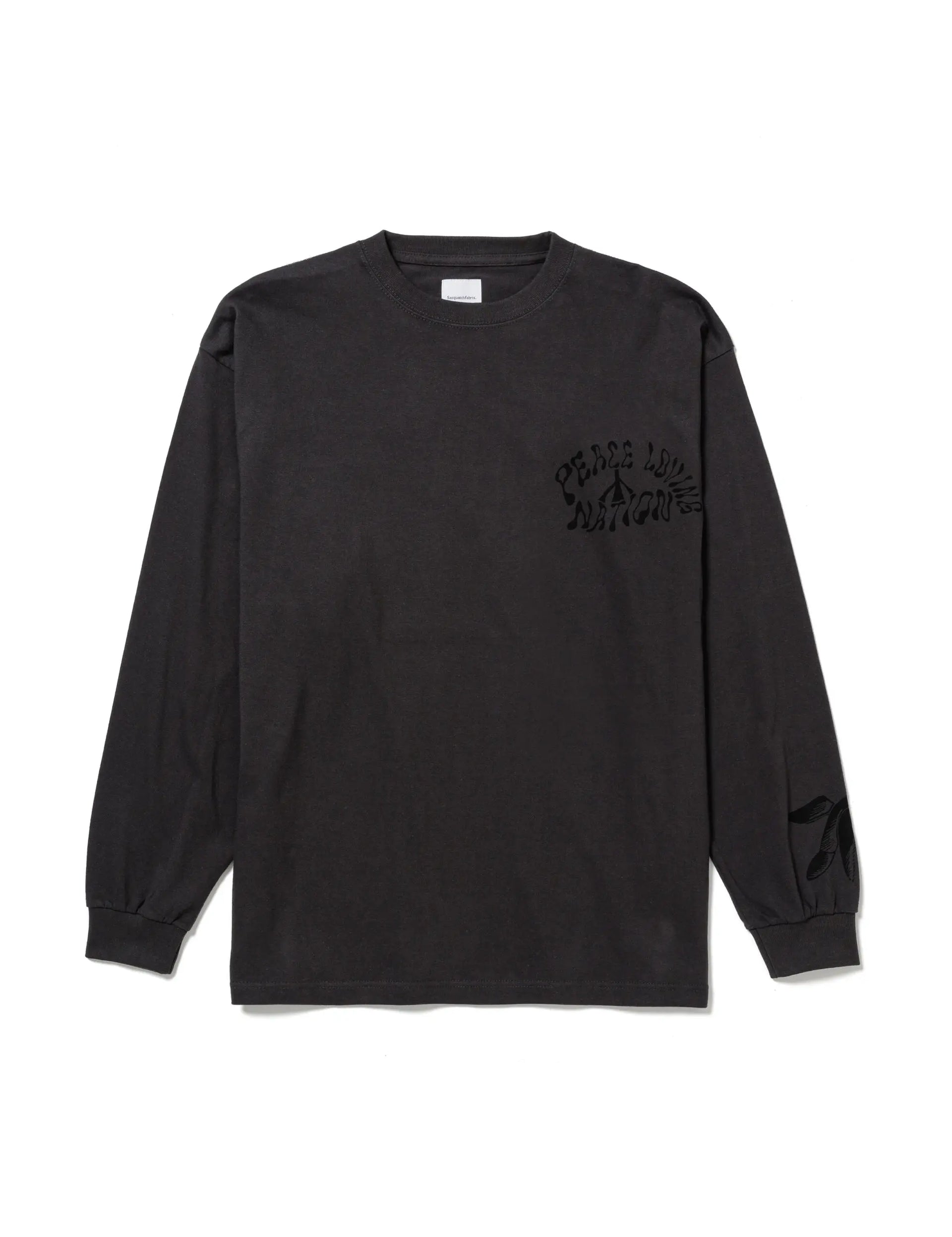 Sasquatchfabrix. L/S T-SHIRT “PEACE LOVING NATION” – JIKAI