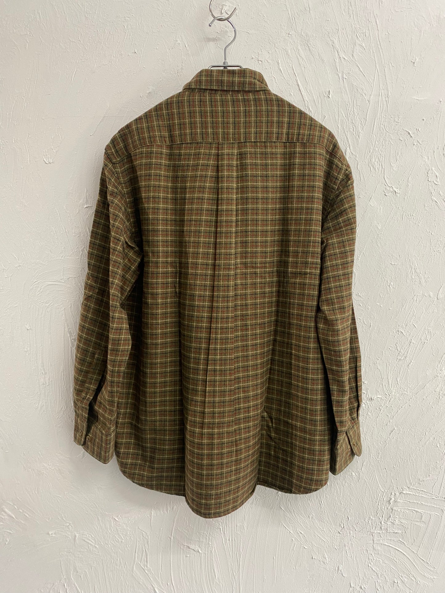LANDS'END cotton check shirt