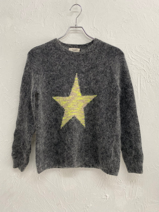 alpaca mohair star design knit