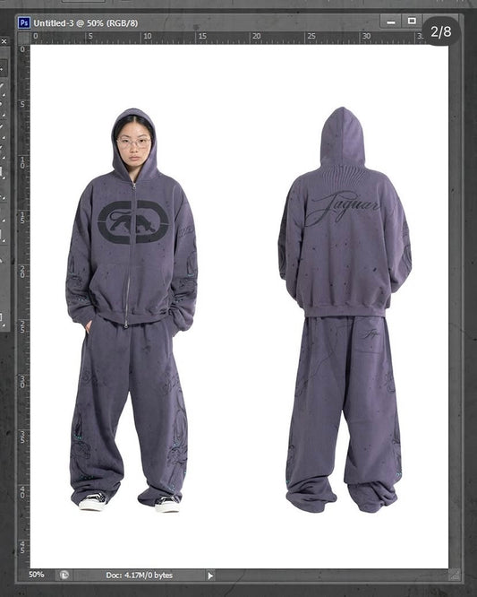 side.service GEKI JAGUAR SWEATPANTS (PURPLE)