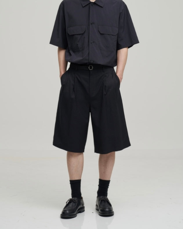 Another Office Hemingway Stripe Bermuda Pants