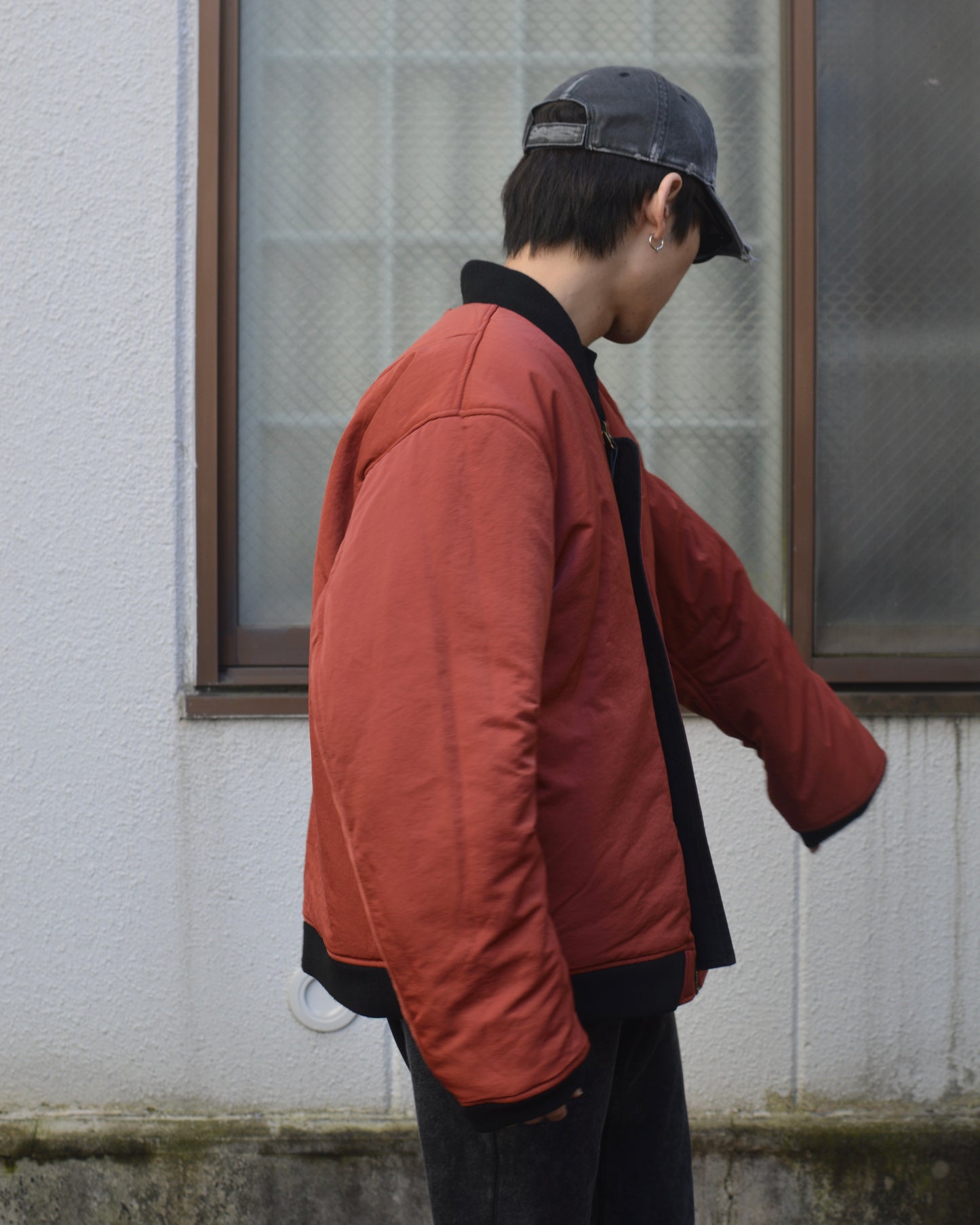 Skull dog Oversized Bomber jacket type