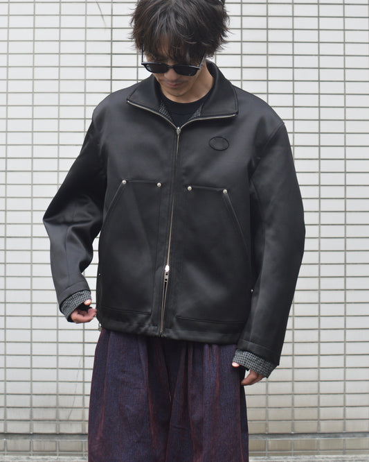 SYUMAN.Hi-neck blouson