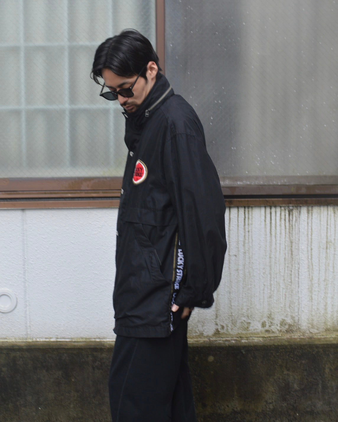 LUCKY STRIKE LOGO HOODED JACKET